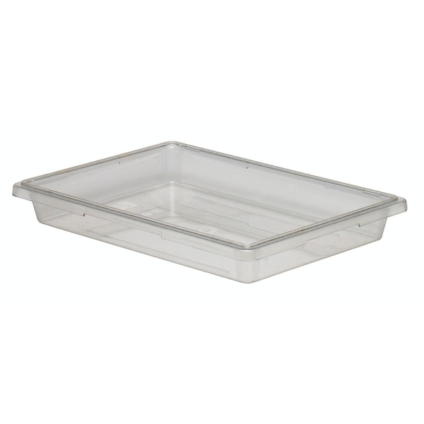 Cambro Camwear Food Storage Container, 18 x 26x3-1/2, 5 Gallon Capacity, Clear, PK6 18263CW135 - main